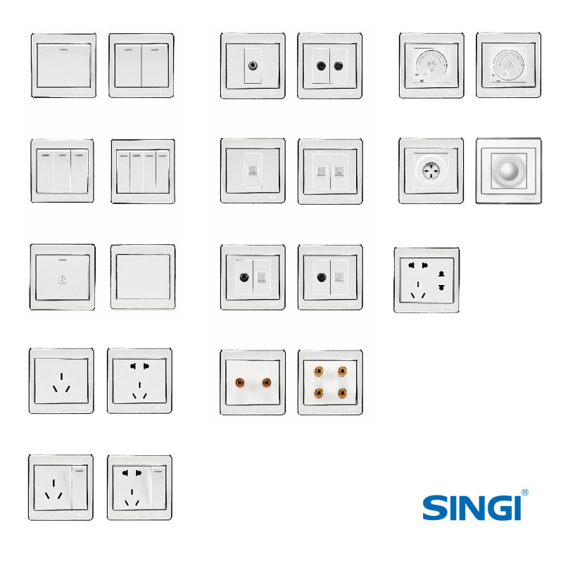 white Wall Switches & Socket