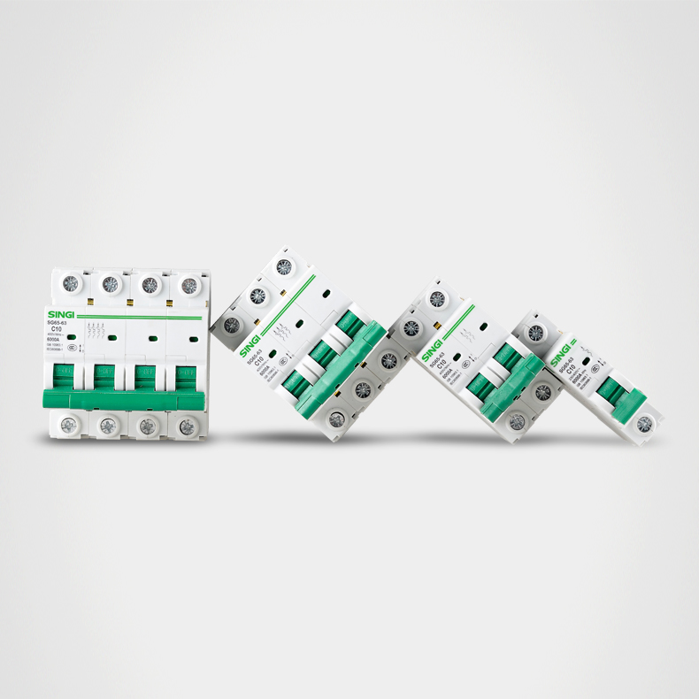 4 Pole MCB Miniature Circuit Breaker Failure Protection